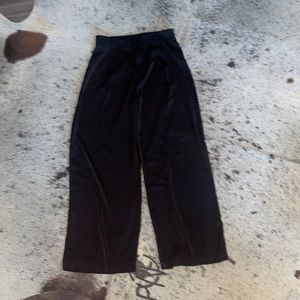 Black Satin Pants